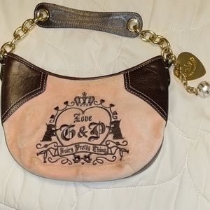 Juicy Couture Pink Velour Handbag